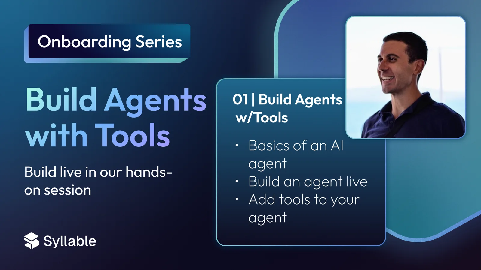 Free AI agent class promo: Build AI Agents with Tools onboarding session one
