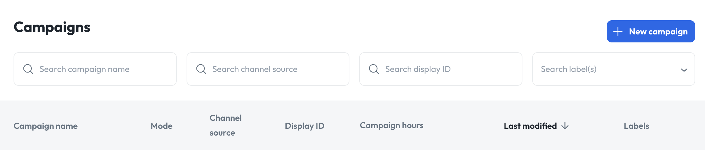 New AI SMS campaign setup screen in the Syllable Console with pacing fields