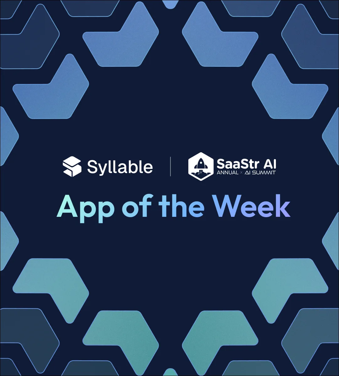 SaaStr AI App of the Week badge awarded to Syllable AI for its agentic platform