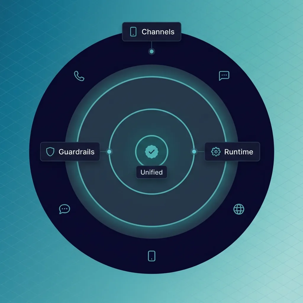 Unified channel stack connecting voice, SMS, chat, email, and WhatsApp