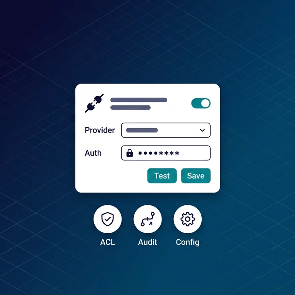 Syllable integrations configuration panel for connecting external services