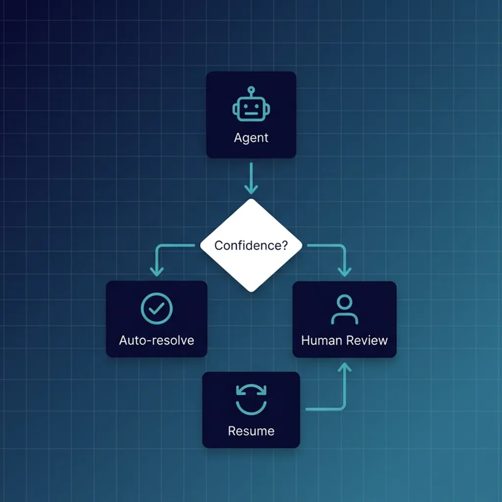 Human-in-the-loop review workflow for AI agent escalations