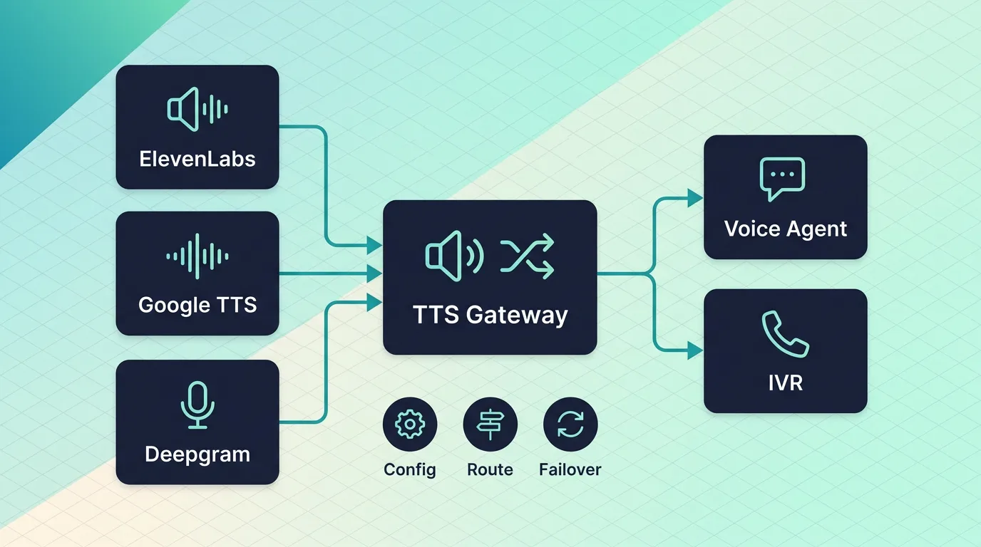 TTS Gateway Service managing voice synthesis across providers