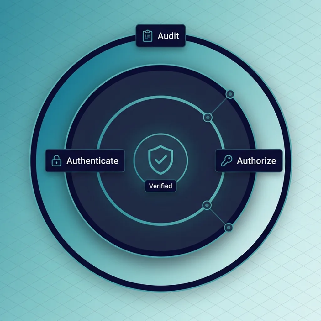 Zero-trust request flow securing every AI agent interaction
