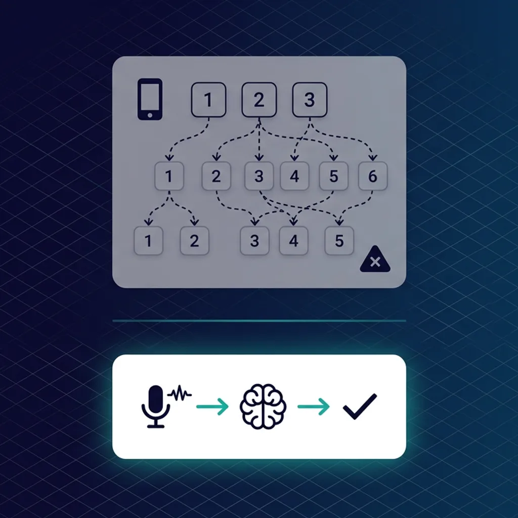 Comparison of traditional phone tree versus AI-powered call routing